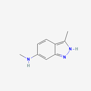 molecular formula C9H11N3 B8417690 N,3-dimethyl-1H-indazol-6-amine 