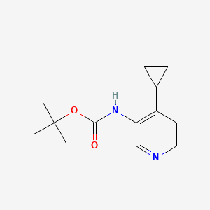 molecular formula C13H18N2O2 B8417704 Tert-butyl 4-cyclopropylpyridin-3-ylcarbamate 
