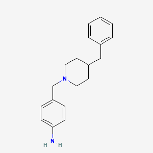 4-(4-Phenylmethyl-piperidino)methyl-aniline