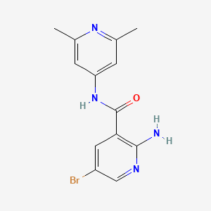 2-Amino-5-bromo-N-(2,6-dimethyl-pyridin-4-yl)-nicotinamide