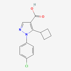 1-(4-Chlorophenyl)-5-cyclobutyl-pyrazole-4-carboxylic acid