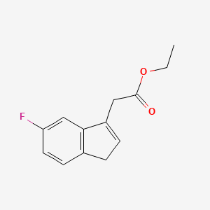 (6-Fluoro-3H-inden-1-yl)-acetic acid ethyl ester