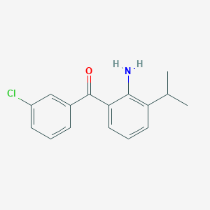 (2-Amino-3-isopropylphenyl)(3-chlorophenyl)methanone