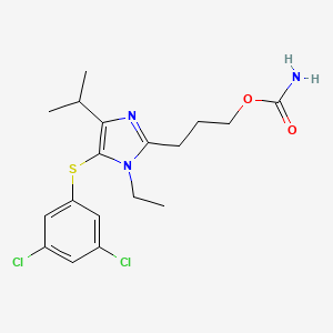 3-[5-(3,5-Dichlorophenyl)sulfanyl-1-ethyl-4-isopropyl-imidazol-2-yl]propyl carbamate