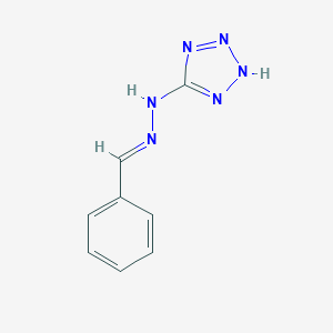 molecular formula C8H8N6 B084180 Benzaldehyde, 1H-tetrazol-5-ylhydrazone CAS No. 10444-59-4