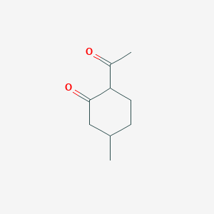 molecular formula C9H14O2 B8418011 2-Acetyl-5-methylcyclohexanone 