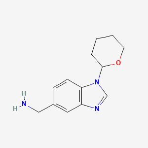 (1-(tetrahydro-2H-pyran-2-yl)-1H-benzo[d]imidazol-5-yl)methanamine