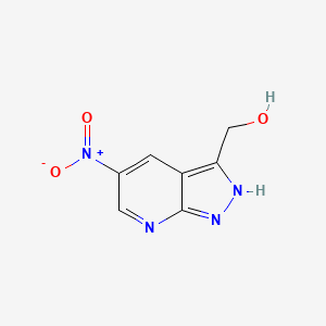 (5-nitro-1H-pyrazolo[3,4-b]pyridin-3-yl)methanol