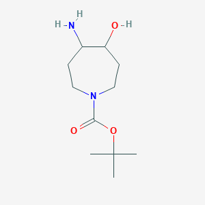 tert-Butyl trans-4-amino-5-hydroxyazepane-1-carboxylate