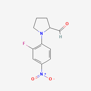 1-(2-Fluoro-4-nitro-phenyl)-pyrrolidine-2-carbaldehyde