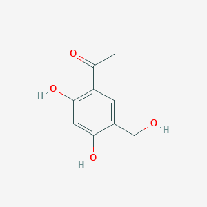 molecular formula C9H10O4 B8418148 5-Acetyl-2,4-dihydroxybenzyl alcohol 