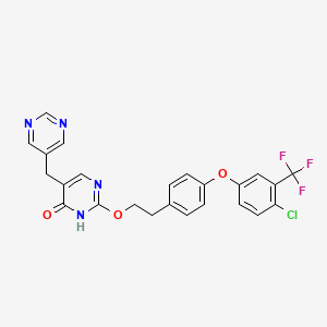 molecular formula C24H18ClF3N4O3 B8418171 Gkk5LY2uei CAS No. 1380426-95-8
