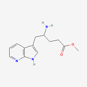 4-Amino-5-(1H-pyrrolo[2,3-b]pyridin-3-yl)-pentanoic acid methyl ester