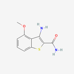 molecular formula C10H10N2O2S B8418184 3-Amino-4-methoxybenzo[b]thiophene-2-carboxamide 