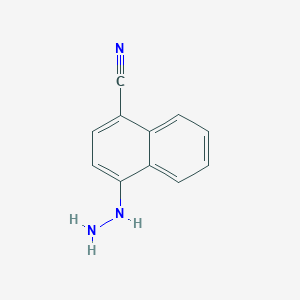 4-Cyano-1-hydrazinonaphthalene