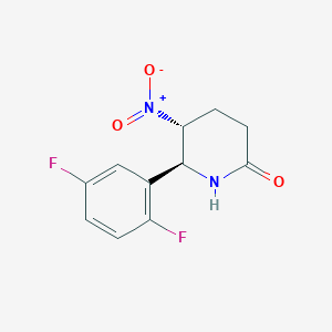 (5R,6S)-6-(2,5-difluorophenyl)-5-nitropiperidin-2-one