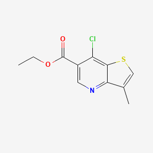 Ethyl 3-methyl-7-chlorothieno[3,2-b)pyridine-6-carboxylate