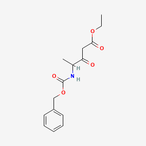 molecular formula C15H19NO5 B8418516 Ethyl 4-(Cbz-amino)-3-oxopentanoate 