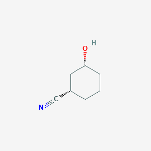 molecular formula C7H11NO B8418895 cis-3-Hydroxy-cyclohexanecarbonitrile 