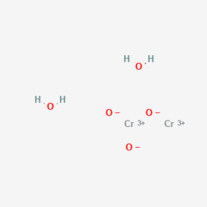 molecular formula Cr2H4O5 B084190 C.I. 颜料绿 18 CAS No. 12001-99-9