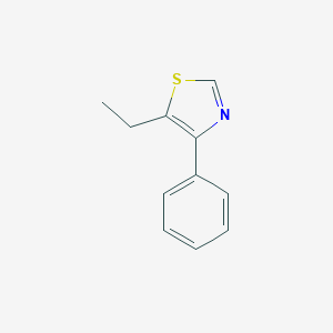 molecular formula C11H11NS B084191 Thiazole, 5-ethyl-4-phenyl- CAS No. 14229-94-8