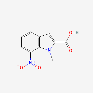 molecular formula C10H8N2O4 B8419159 1-Methyl-7-nitroindole-2-carboxylic acid 