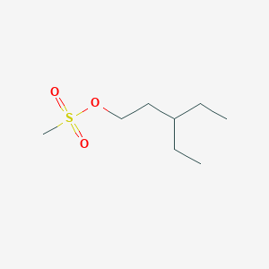 molecular formula C8H18O3S B8419329 3-Ethylpentyl methanesulfonate 