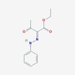 molecular formula C12H14N2O3 B084195 3-氧代-2-(苯基腙)丁酸乙酯 CAS No. 10475-63-5