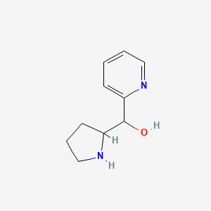 molecular formula C10H14N2O B8419523 Pyridin-2-yl(pyrrolidin-2-yl)methanol 