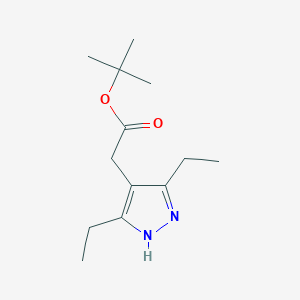 (3,5-diethyl-1H-pyrazol-4-yl)-acetic acid tert-butyl ester