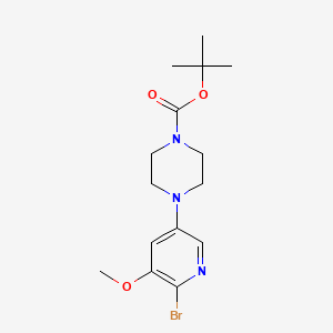 4-Tert-butoxycarbonyl-1-(6-bromo-5-methoxy-3-pyridyl)-piperazine