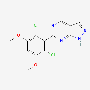 6-(2,6-dichloro-3,5-dimethoxyphenyl)-1H-pyrazolo[3,4-d]pyrimidine