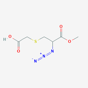 [(2-Azido-3-methoxy-3-oxopropyl)sulfanyl]acetic acid