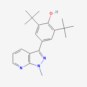 2,6-Bis(1,1-dimethylethyl)-4-(1-methyl-1H-pyrazolo(3,4-b)pyridin-3-yl)phenol
