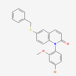 6-(benzylthio)-1-(4-bromo-2-methoxyphenyl)quinolin-2(1H)-one