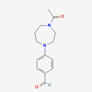 4-(4-Acetyl-1,4-diazepan-1-yl)benzaldehyde