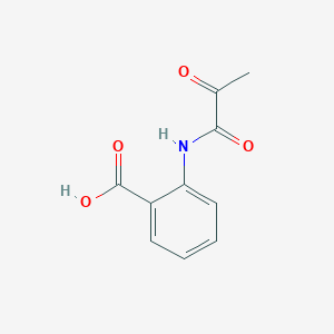 molecular formula C10H9NO4 B084199 2-(2-Oxopropanoylamino)benzoic acid CAS No. 14469-11-5