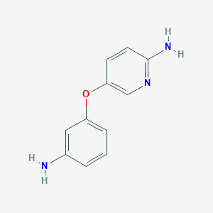 molecular formula C11H11N3O B8420130 5-(3-Aminophenoxy)pyridin-2-amine 