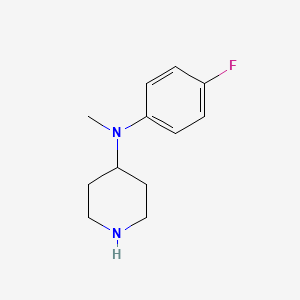 molecular formula C12H17FN2 B8420150 N-(4-fluorophenyl)-N-methylpiperidin-4-amine 