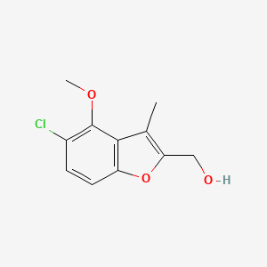 (5-Chloro-4-methoxy-3-methyl benzofuran-2-yl)-methanol