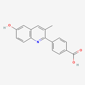 4-(6-Hydroxy-3-methylquinolin-2-yl)benzoic acid