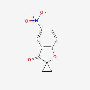 Spiro(benzofuran-2(3H),1'-cyclopropan)-3-one, 5-nitro-