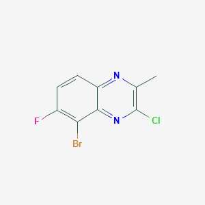 5-Bromo-3-chloro-6-fluoro-2-methylquinoxaline