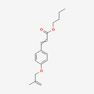 molecular formula C17H22O3 B8420309 3-[4-(2-Methyl-2-Propenyl)Oxy-Phenyl]-2-Propenoic Acid n-Butyl Ester 
