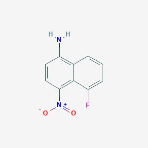 molecular formula C10H7FN2O2 B8420343 1-Amino-5-fluoro-4-nitronaphthalene 