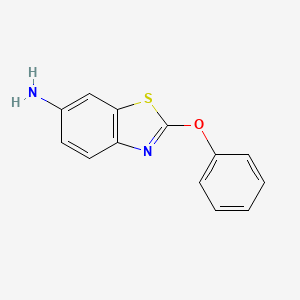 molecular formula C13H10N2OS B8420358 6-Amino-2-phenoxybenzothiazole 