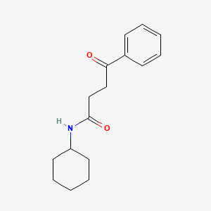 molecular formula C16H21NO2 B8420363 N-cyclohexyl-4-oxo-4-phenyl-butyramide 