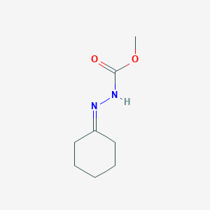 molecular formula C8H14N2O2 B084204 Carbazic acid, 3-cyclohexylidene-, methyl ester CAS No. 14702-42-2