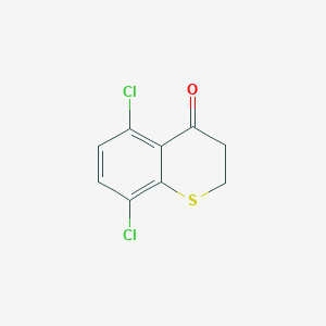 molecular formula C9H6Cl2OS B8420430 5,8-dichloro-2,3-dihydro-4H-1-benzothiopyran-4-one 