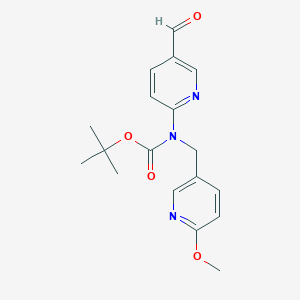 (5-Formyl-pyridin-2-yl)-(6-methoxy-pyridin-3-ylmethyl)-carbamic acid tert-butyl ester